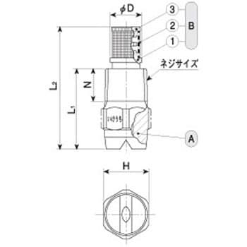 山形扇形ノズル(一体形) VVPシリーズ いけうち